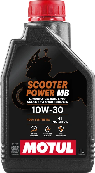 MOTUL SCOOTER POWER MB 10W-30 MOTOSİKLET MOTOR YAĞI 1 LİTRE