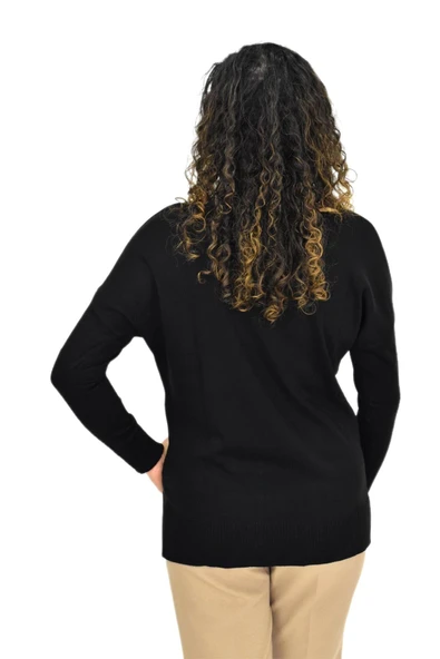 Kadın Kayık Yaka Spor Kazak 12489 BGL-ST04098 - Resim 9