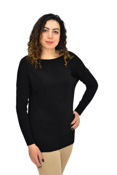 Kadın Kayık Yaka Spor Kazak 12489 BGL-ST04098 - Resim 8