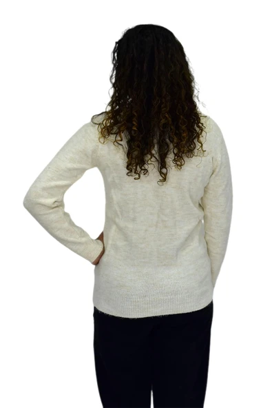 Kadın Yarım Balıkçı Yumoş Triko Kazak BGL-ST04125 - Resim 5