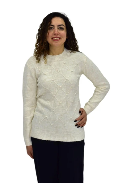 Kadın Yarım Balıkçı Yumoş Triko Kazak BGL-ST04125 - Resim 6