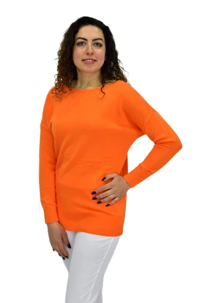 Kadın Kayık Yaka Spor Kazak 12489 BGL-ST04098 - Resim 11