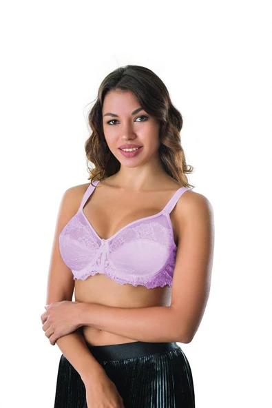 Lila Emay 170 B Balenli Brode Toparlayıcı Sütyen - Resim 3