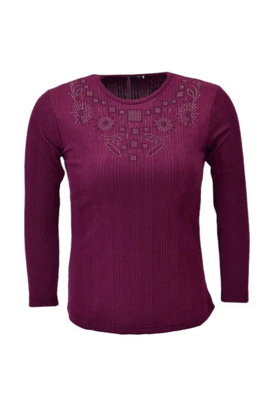 Kadın Taşlı Kaşkorse Bluz BGL-ST04136 ürün görseli