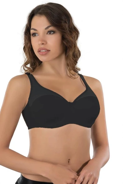 Siyah Mı Emay 167 D Tül Push Up Toparlayıcı Sütyen