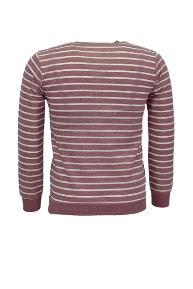 Kadın Çizgili Sweatshirt BGL-ST04142 - 8