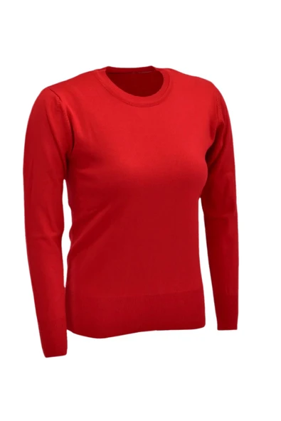 Kadın Sıfır Yaka Spor Kazak BGL-ST04085 - Resim 2