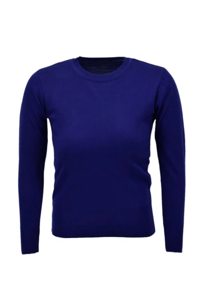 Kadın Sıfır Yaka Spor Kazak BGL-ST04085 - Resim 3