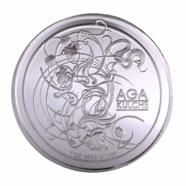 AgaKulche Mısır Tanrısı Gümüş Sikke Coin - 2