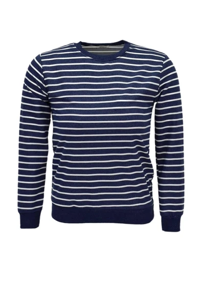 Kadın Çizgili Sweatshirt BGL-ST04142 - 3