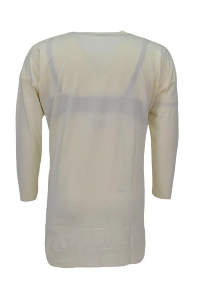 Kadın Taşlı Baklava Desen Oversize Kazak BGL-ST04084 - Resim 5