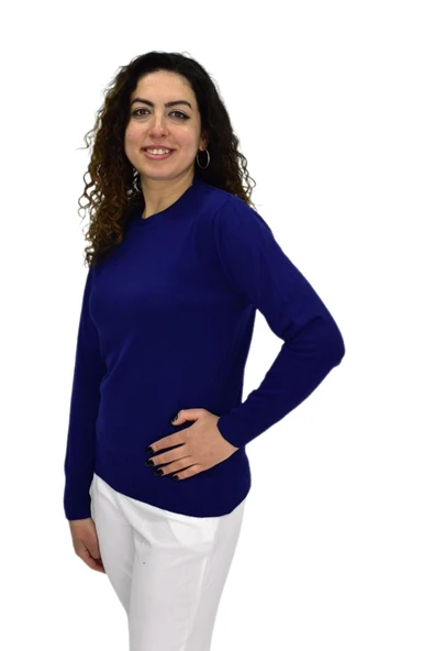 Kadın Sıfır Yaka Spor Kazak BGL-ST04085 - Resim 10