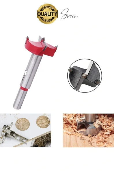 Premium 35 mm Menteşe Yeri Açma Delme Freze Bıçağı Ahşap Matkap Ucu Mutfak Dolabı Kapak Marangoz - 6