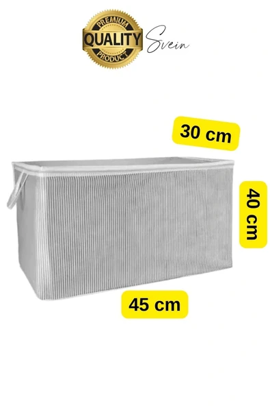 2 Adet Çok Amaçlı Kazak Pike Battaniye Kıyafet Hurcu Dolap Düzenleyici Yerden Tasarruf Baza Altı - 2