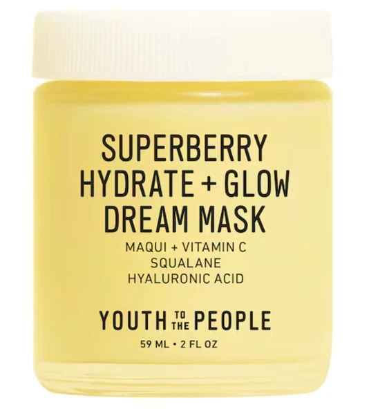 Youth To The People Superberry Hydrate + Glow Dream Maske - Gece Maskesi 59 Ml
