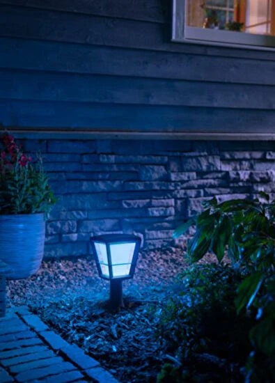 Philips Hue Econic Siyah Ayaklı Dış Mekan 15W IP44 Akıllı Aydınlatma Lambası - 4