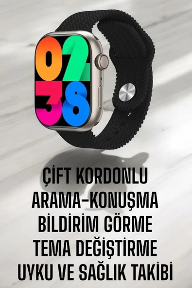 Akıllı Saat Tema Değiştirme Uyku ve Sağlık Takibi Bluetooth Bağlantılı - 3