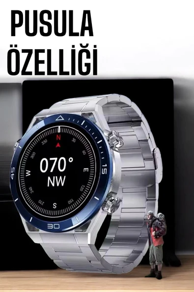 Akıllı Saat Yeni Nesil Bluetooth Bağlantılı Uyku ve Sağlık Takibi NFC ve GPS - 4