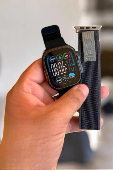 Akıllı Saat Android ve İOS Uyumlu NFC Ve GPS Özelliği Arama Cevaplayan - Resim 6