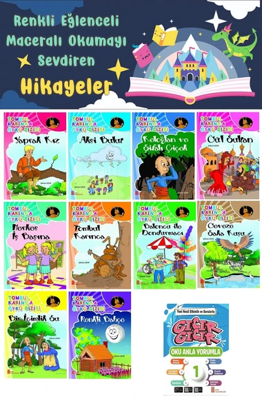 1.Sınıf Oku Anla Yorumla - Renkli Eğlenceli Maceralı Okumayı Sevdiren Hikaye Seti 16 (32 Sayfa) ürün görseli 1