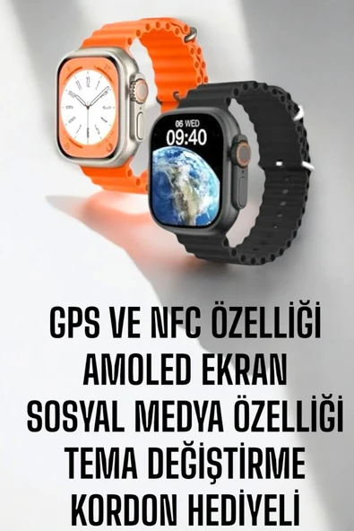 Akıllı Saat Sağlık Takibi Spor Modları ChatGPT Entegrasyon Ve Sesli Asistan - Resim 2