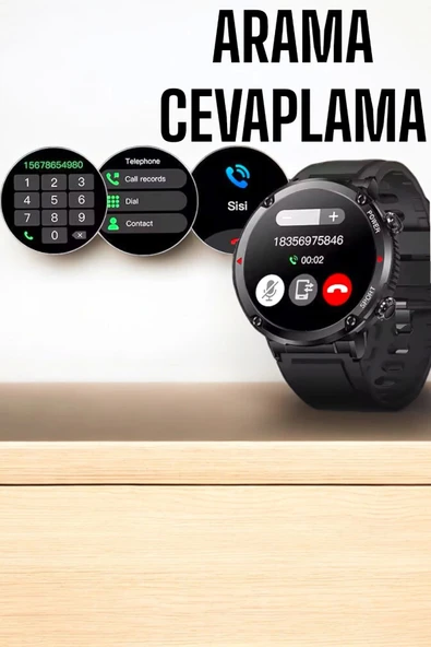 Akıllı Saat Yeni Nesil Bluetooth Bağlantılı Uyku ve Sağlık Takibi NFC ve GPS - 2