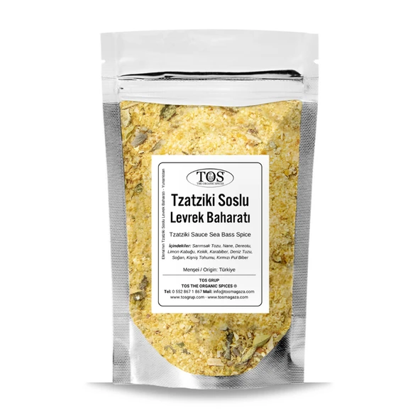 Elena'nın Tzatziki Soslu Levrek Baharatı 100 gr Elena’s Tzatziki Sauce Sea Bass Seasoning