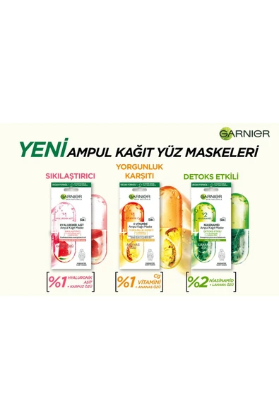 Garnier Niasinamid Detoks Etkili Ampul Kağıt Maske - 3