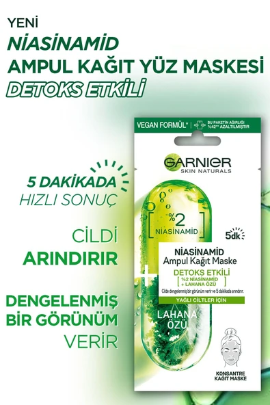 Garnier Niasinamid Detoks Etkili Ampul Kağıt Maske - 4
