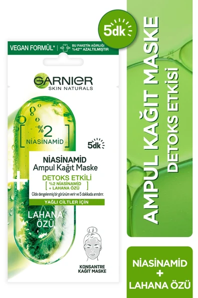 Garnier Niasinamid Detoks Etkili Ampul Kağıt Maske - 7