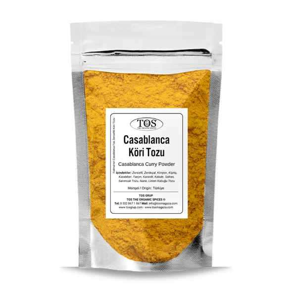 Fatima'nın Casablanca Fas Zencefilli Köri Tozu 500 gr Fatima's Moroccan Ginger Curry Powder