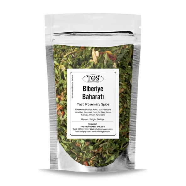Shirin'in Yazd Biberiye Baharatı 500 gr Shirin's Yazd Rosemary Spice