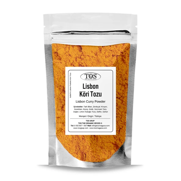 Isabel'in Lisbon Portekiz Köri Tozu 500 gr Isabel's Lisbon Portuguese Curry Powder