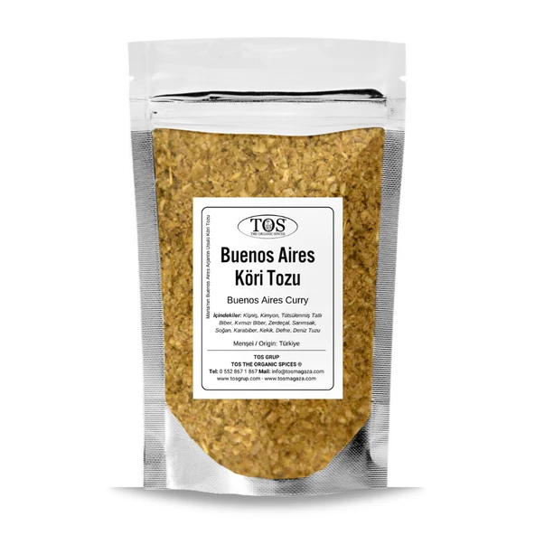 Marta'nın Buenos Aires Arjantin Usulü Köri Tozu 250 gr Marta's Buenos Aires Argentine Curry Powder