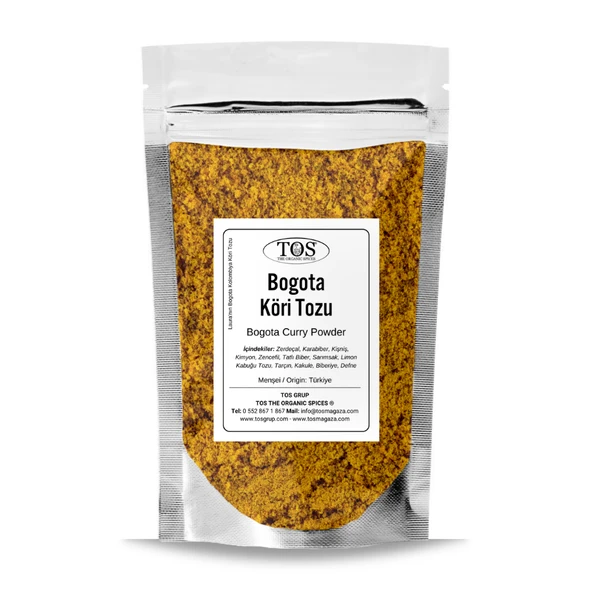 Laura'nın Bogota Kolombiya Köri Tozu 250 gr Laura's Bogota Colombian Curry Powder