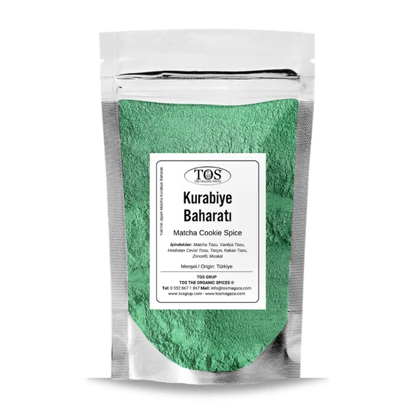 Yuki’nin Japon Matcha Kurabiye Baharatı 250 gr Yuki’s Japanese Matcha Cookie Spice