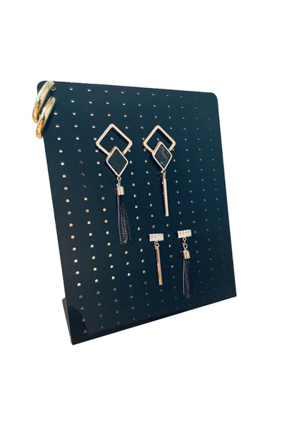 Pleksi Küpe & Takı Standı (SİYAH)