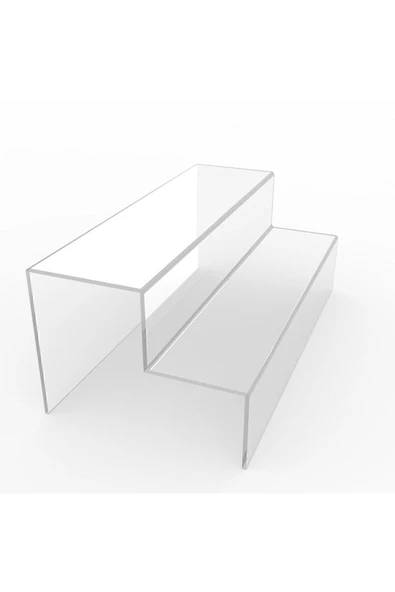 Nisba Ticaret Ürünü 2 Katlı Merdiven Nisba Ticaret Ürünü Stand (ŞEFFAF 30CM)