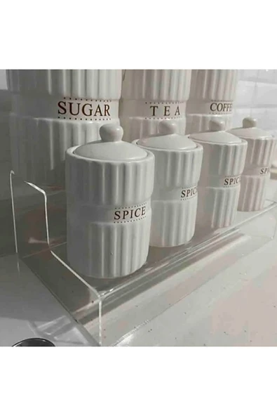 Nisba Ticaret Ürünü 2 Katlı Merdiven Nisba Ticaret Ürünü Stand (ŞEFFAF 30CM) - Resim 2