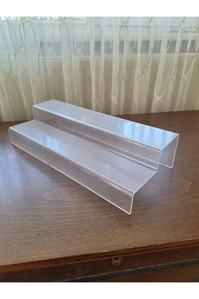 500+ ml Seha Pleksi 2 Katlı Merdiven Stand 3 Mm Şeffaf Akrilik 1 - 2