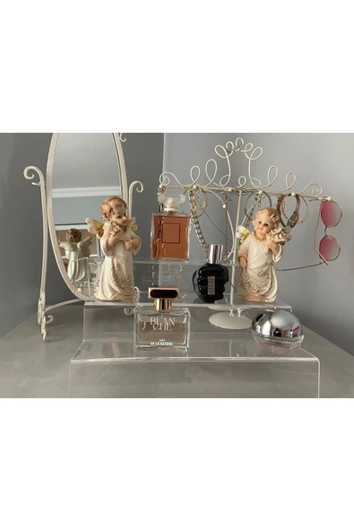 Pleksi Şeffaf Merdiven Ürün Sergileme Standı 3 Kademeli 25 Cm - Resim 2