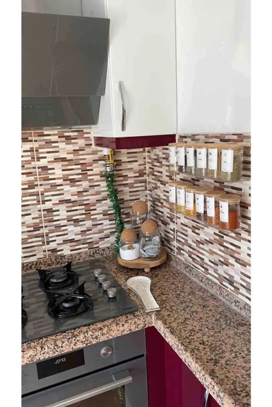 Pleksi Takı Oje Baharatlık Düzenleyici Raf Genişlik 40cm X 10cm (3MM PLEKSİDEN ÜRETİLİR) - Resim 4