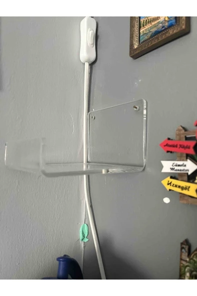10cm X 10cm Pleksi Duvar Rafı 4 Adet - 4
