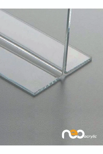 A6 T TİPİ YATAY PLEKSİ FÖYLÜK ŞEFFAF / BROŞÜRLÜK - Resim 2