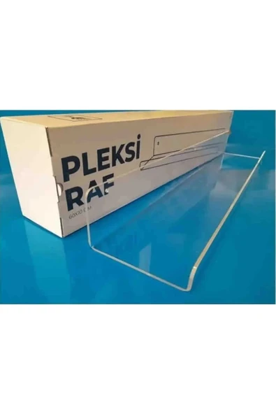 Pleksi Duvar Rafı Kitaplık Ve Banyo Düzenleme Rafı 30cm X 10 Cm  ÇİFT TARAFLI BANT HEDİYE - Resim 2