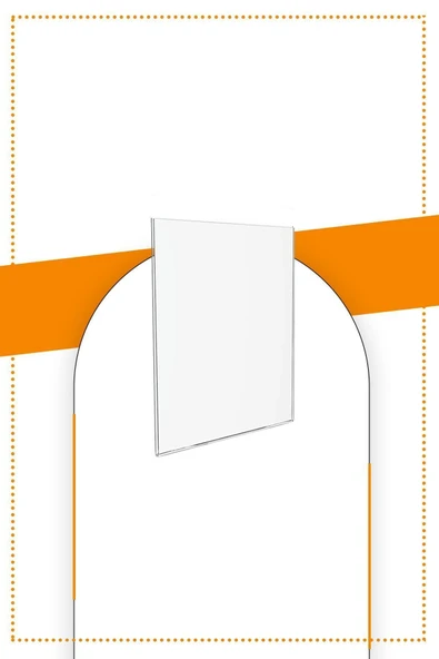 A6 U Tipi Dikey Masa Üstü 2.8 Mm Şeffaf Pleksi Föylük / Broşürlük ürün görseli