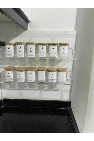 30cm X 10cm Pleksi Raf (2'Lİ SET) - Resim 7