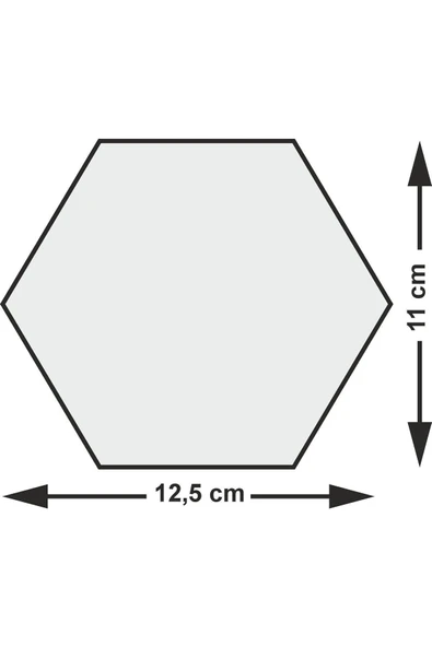 Dekoratif Bal Peteği Pleksi Ayna Gümüş Renk (12 Adet X 11 Cm X 12,5 Cm ) - 5