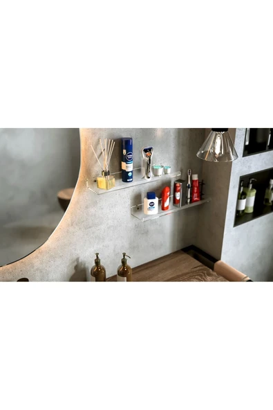 Pleksi Takı Oje Baharatlık Düzenleyici Raf Genişlik 40cm X 10cm - Resim 3