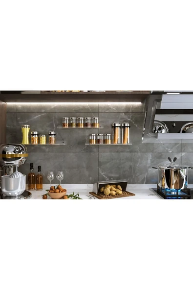 Pleksi Takı Oje Baharatlık Düzenleyici Raf Genişlik 40cm X 10cm - Resim 5